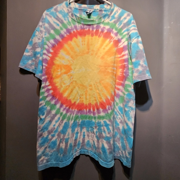 Vintage Grateful Dead Dead Head Swimming XL Tie Dye Single Stitch